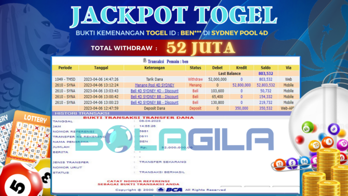 bukti jp bolagila #65