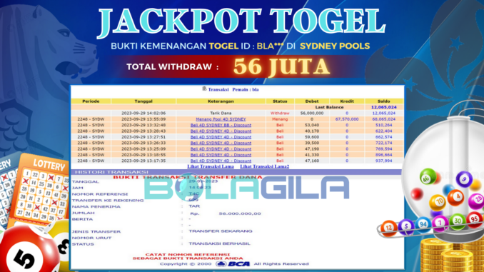 bukti jp bolagila #501